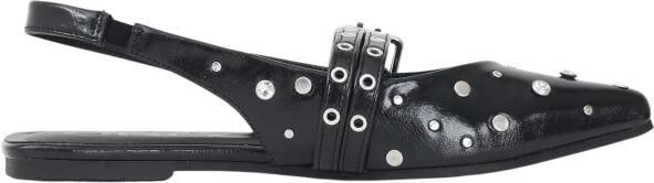 ONLY ONLAURA-5 PU SLINGBACK BUCKLE BALLARINA lak slingback loafers zwart - Foto 2