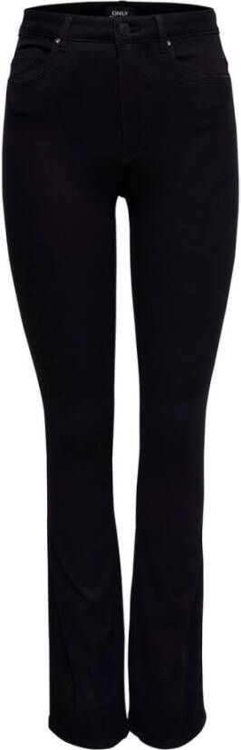 Only Zwarte Bootcut Jeans voor Vrouwen