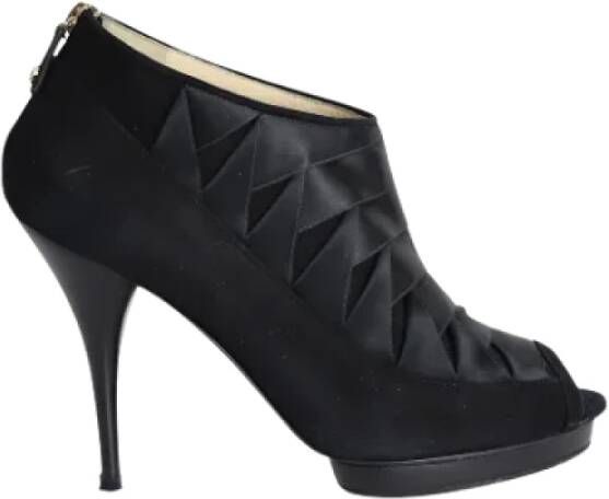 Oscar De La Renta Pre-owned Fabric boots Black Dames