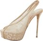 Oscar De La Renta Pre-owned Leather heels Beige Dames - Thumbnail 1