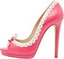 Oscar De La Renta Pre-owned Leather heels Pink Dames - Thumbnail 1