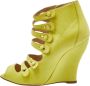 Oscar De La Renta Pre-owned Leather sandals Yellow Dames - Thumbnail 1