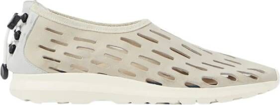 Our Legacy Geperforeerde Leren Sneakers Beige Heren