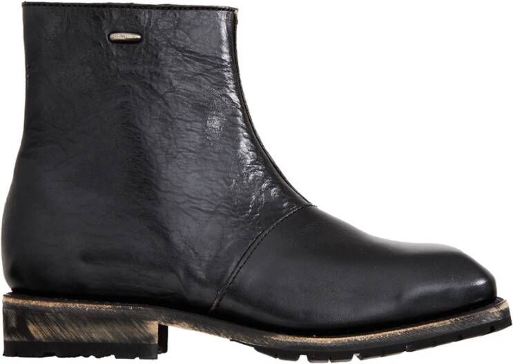 Our Legacy Leren motorlaarzen Black Heren