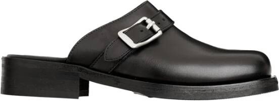 Our Legacy Leren Muilezel Vrachtwagenschoen Black Heren