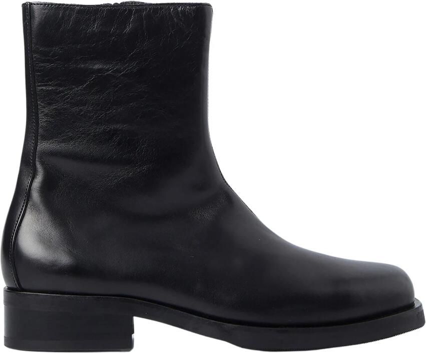 Our Legacy Lage Laars Stijlvolle Leren Schoenen Black Heren