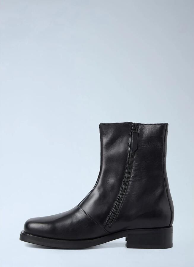 Our Legacy Lage Laars Stijlvolle Leren Schoenen Black Heren - Foto 4