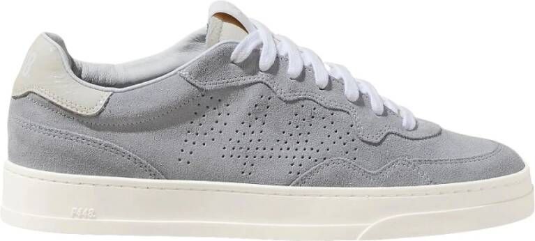 P448 Bali Geperforeerd Logo Lage Top Sneakers Gray Dames