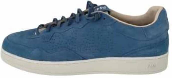 P448 Blauw Indigo Reliëf Suède Sneakers