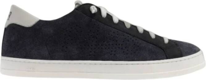 P448 Blauw Marineblauw Suède Sneakers
