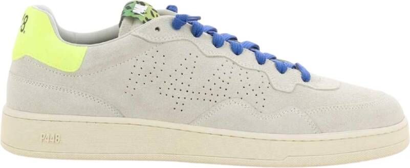 P448 Blauwe Herensneakers Hoog Model