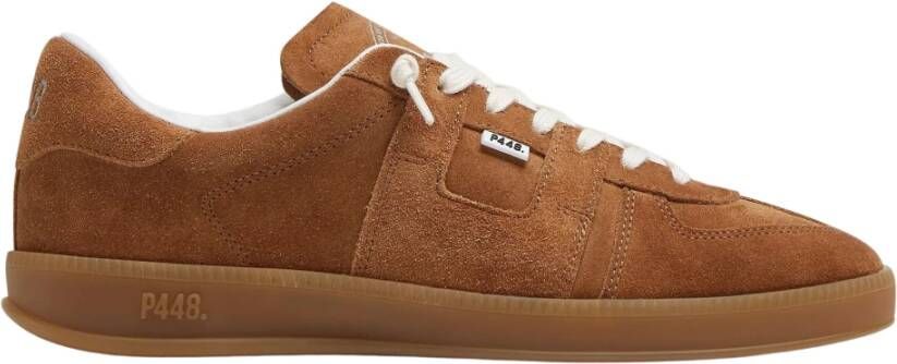 P448 Bruine Suède Damessneakers