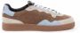 P448 Casual Suède Sneakers Beige Blauw Bruin Multicolor Heren - Thumbnail 1