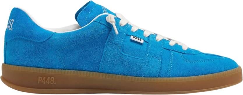 P448 Elektrisch Blauwe Suède Sneakers