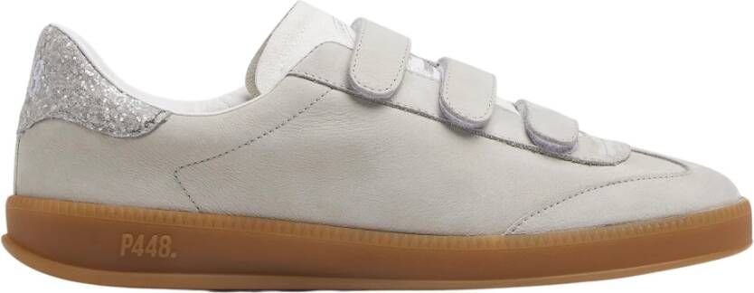 P448 Glitter Parel Lage Top Sneakers
