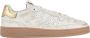 P448 Gouden Sneakers met Witte en Gouden Details - Thumbnail 1