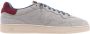 P448 Grijze Leren Sneaker Vert 2 Model - Thumbnail 1