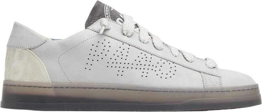 P448 Grijze Nubuck Leren Sneakers