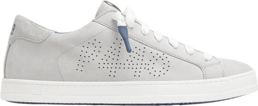 P448 Grijze Nubuck Leren Sneakers