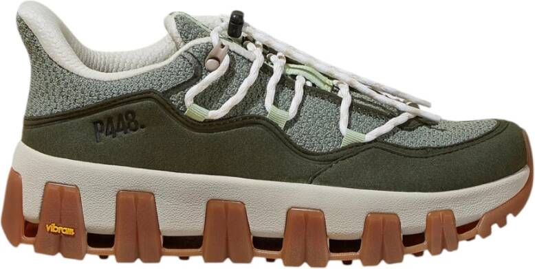 P448 Groene leren sneakers Monalea model