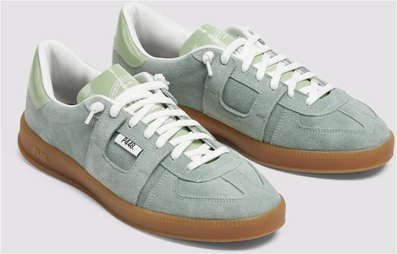P448 Groene Suède Sneakers Monza Jade