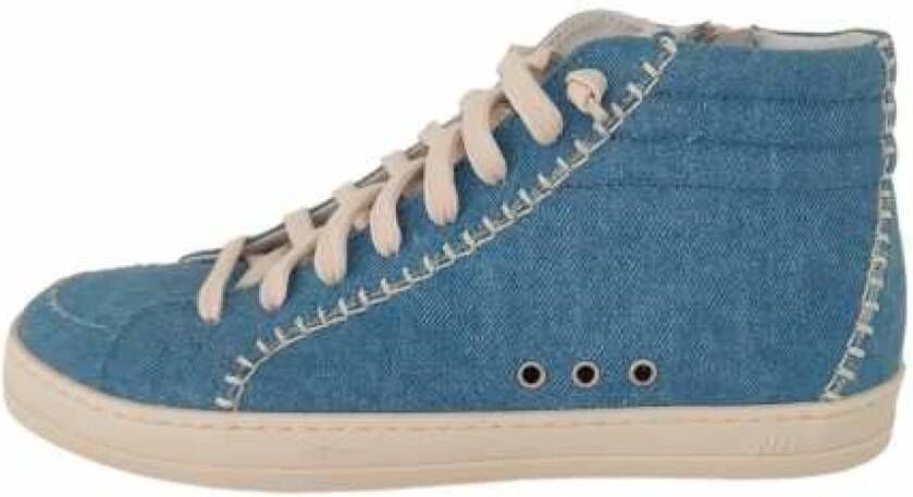 P448 Hoge Denim Skate Sneakers met Zijrits