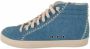 P448 Hoge Denim Skate Sneakers met Zijrits - Thumbnail 1