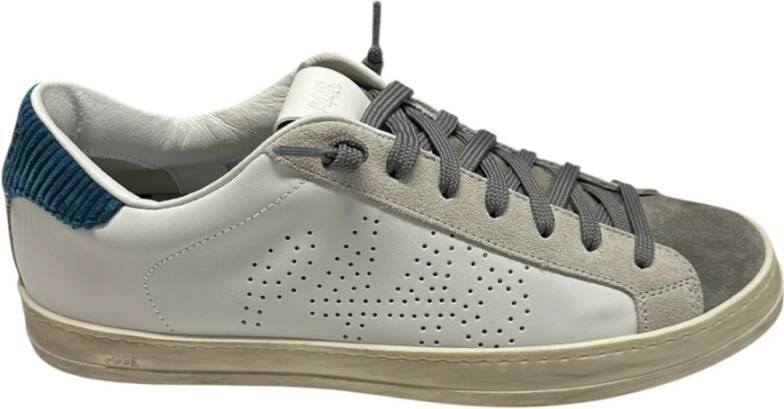 P448 Kleur Blok Leren Sneakers Multicolor Heren