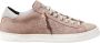 P448 Koraalrode Leren Sneakers Red Dames - Thumbnail 3