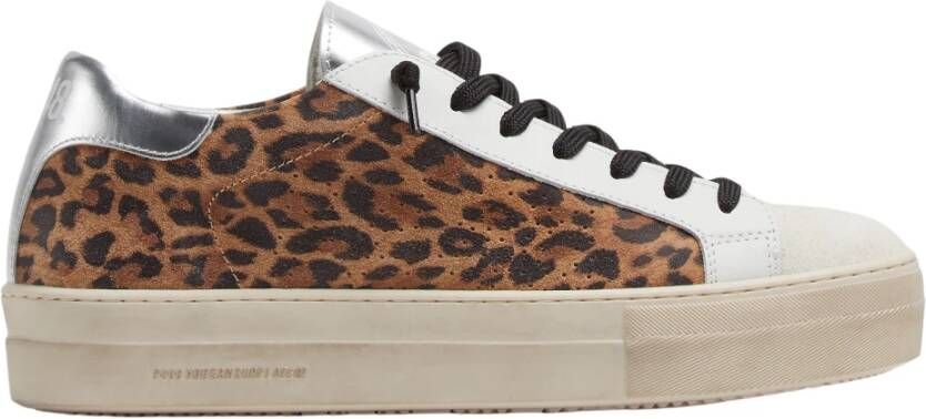 P448 Leopard Zilver Sneaker