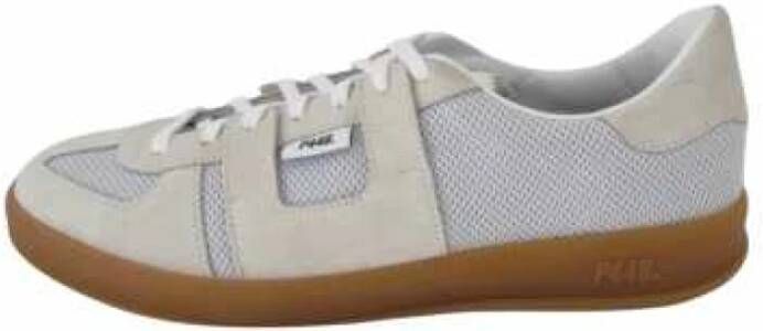 P448 Monza Suède Wit Leren Sneakers