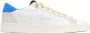 P448 Neon Blauw Leren Sneakers - Thumbnail 1