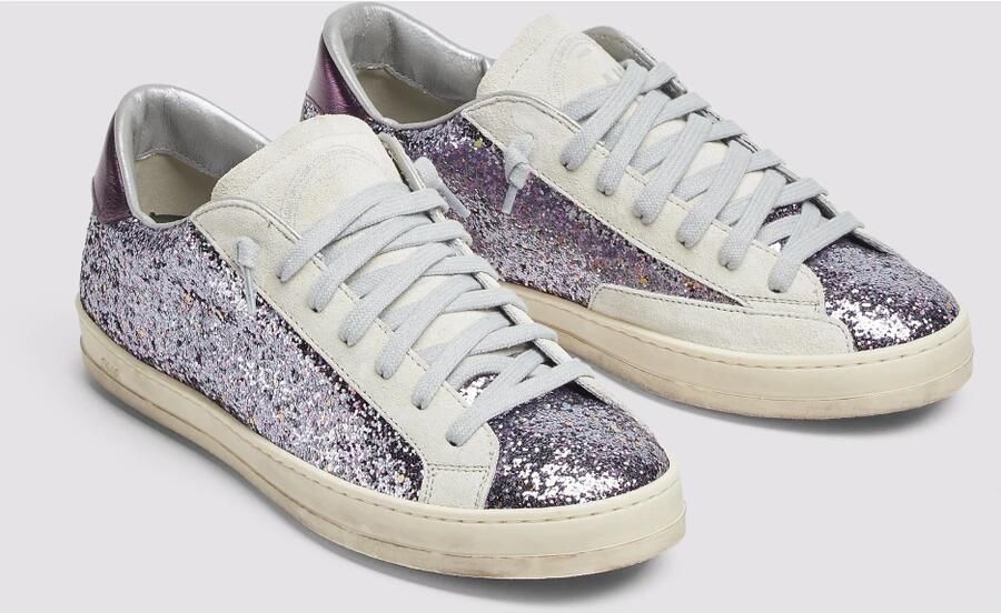 P448 Glitter Paarse Sneakers