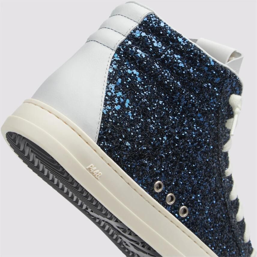 P448 damessneakers skate lady paillettes bleu - Foto 2