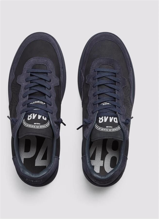 P448 Donkerblauwe Nubuck Leren Sneakers - Foto 5