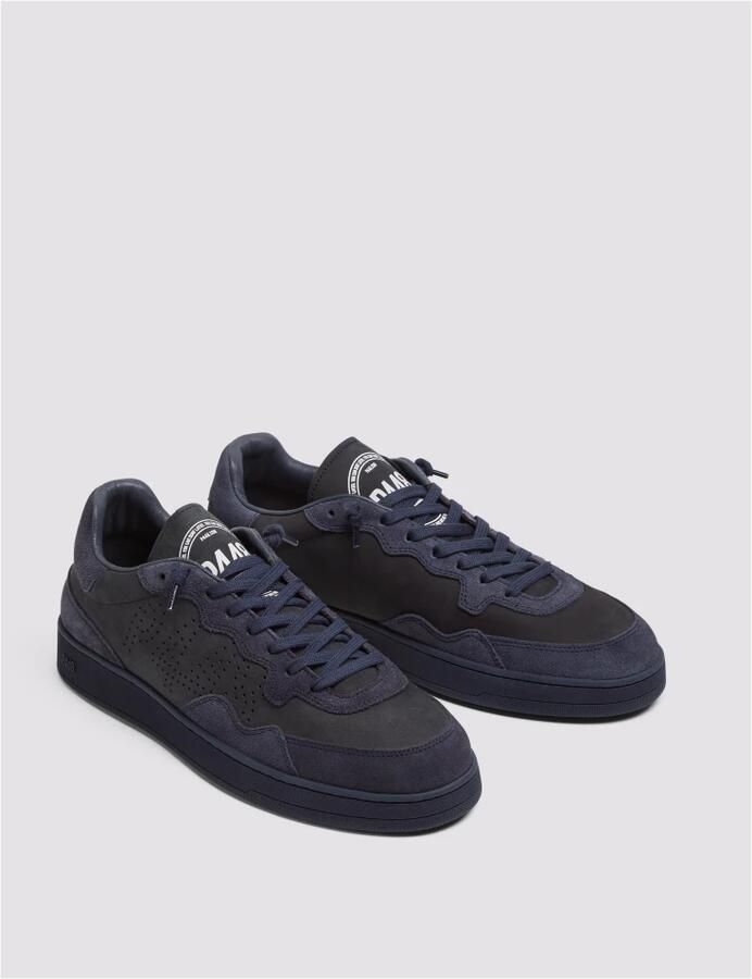P448 Donkerblauwe Nubuck Leren Sneakers - Foto 4