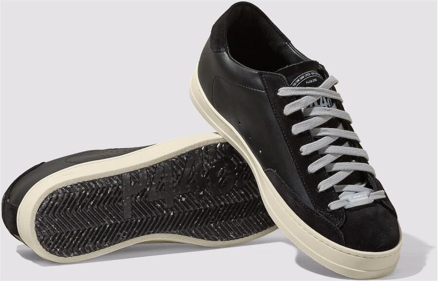 P448 Zwarte sneakers met strakke stijl