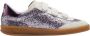 P448 Paarse Glitter Lage Sneakers - Thumbnail 1