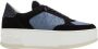 P448 Paarse Glitter Platform Sneakers - Thumbnail 1