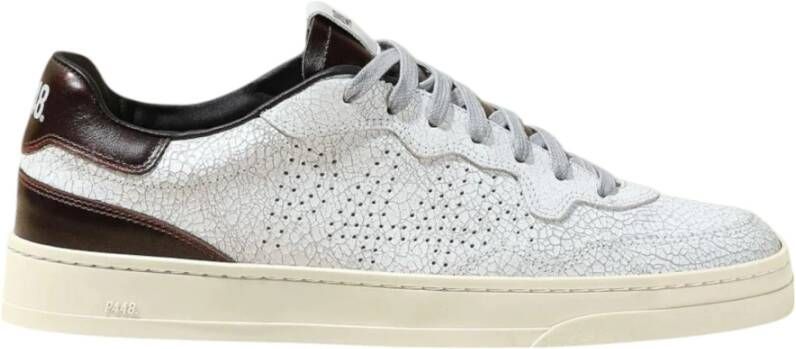 P448 Polyester Sneaker Licht Comfortabel Stijlvol White Heren