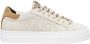 P448 Polyester Sneaker Lichtgewicht Comfortabel Stijlvol Beige Dames - Thumbnail 1