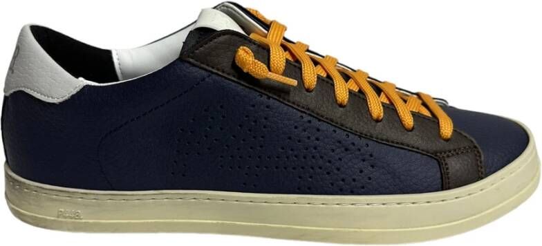P448 Polyester Sneaker Lichtgewicht Comfortabele Stijlvolle Schoen Blue Heren