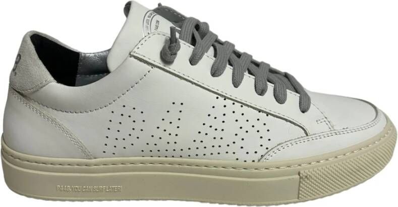 P448 Polyester Sneaker Lichtgewicht Comfortabele Stijlvolle Schoen White Heren