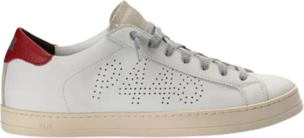 P448 Rode Hiel Sportieve Sneaker White Heren