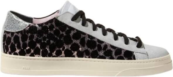 P448 Ronde Neus Leren Sneakers Multicolor Dames