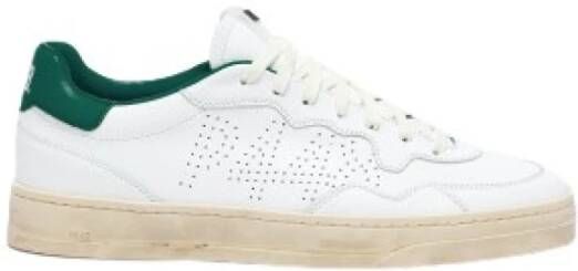 P448 Bali White Wood Lage Top Sneakers White Heren