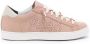 P448 Koraalrode Leren Sneakers Red Dames - Thumbnail 1