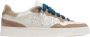 P448 Sneakers van crèmekleurig leer met taupe details Multicolor Heren - Thumbnail 6