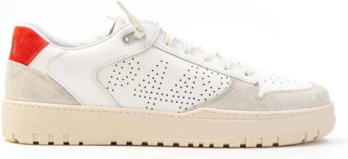 P448 Basketbalgeïnspireerde Vetersneakers White Heren