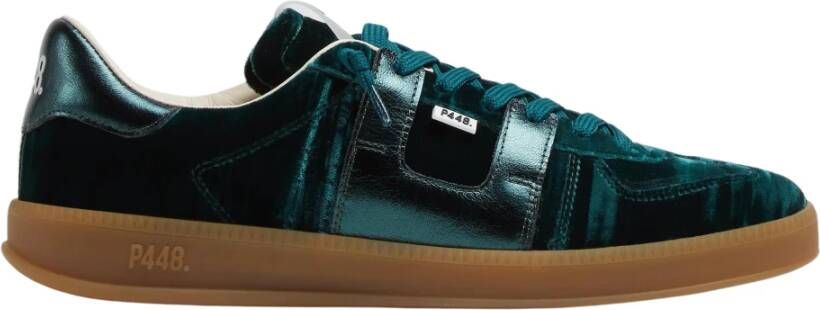 P448 Velvet en Leren Sneakers